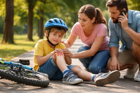 Kinderunfallversicherung bietet umfassenden Schutz für Kinder im Alltag und in der Freizeit, Leistungen verschiedener Kinderunfallversicherungen hier vergleichen