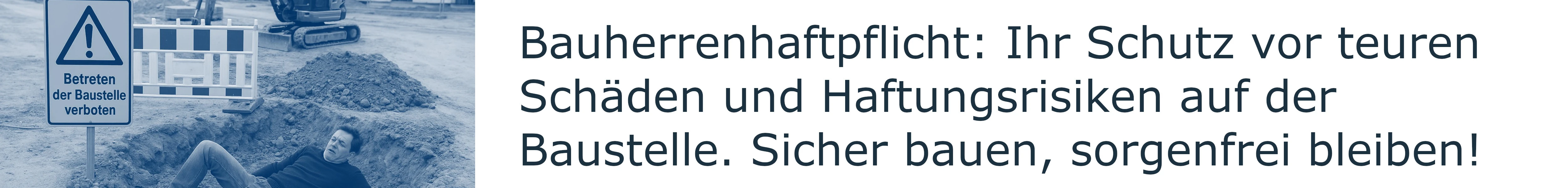 Bauherrenhaftpflicht: Ihr Schutz vor teuren Schäden und Haftungsrisiken auf der Baustelle. Sicher bauen, sorgenfrei bleiben!