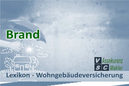Hausbrand: Wohngebäudeversicherung schützt bei Feuerschäden durch Brand, Blitzschlag oder technische Defekte. Wohngebäude mit Brandschaden – Wohngebäudeversicherung zahlt bei unkontrolliertem Feuer mit offener Flamme.